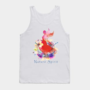 Nature Spirit- red Tank Top